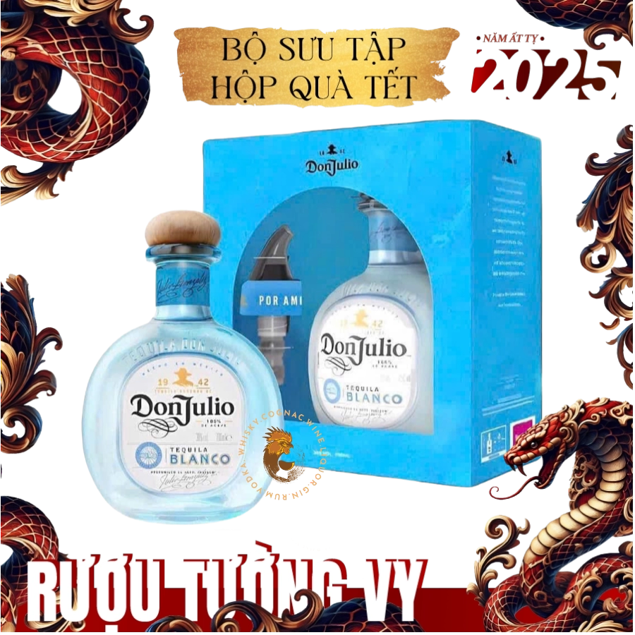 Rượu Tequila Don Julio Blanco Tequila Phiên Bản Hộp Quà Tết 2025